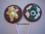 180sp Caring Bears on Round Chocolate or Hard Candy Lollipop Mold 180sp Caring Bears on Round Chocolate or Hard Candy Lollipop Mold